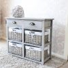 Luxurious Cheap Storage Baskets Wicker With Two Drawer And Wicker Basket Storage Unit Vintage Grey Range Better Cheap Storage Baskets Wicker