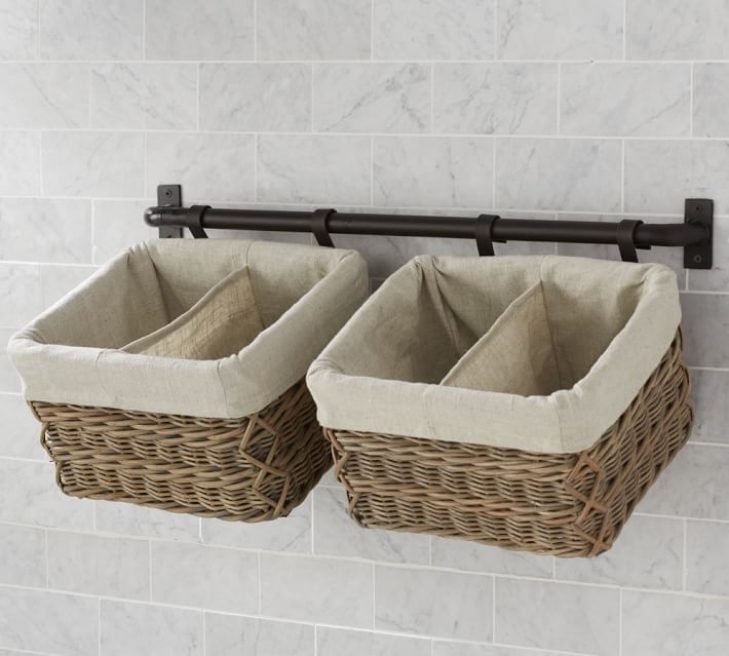 Best Cheap Storage Baskets Wicker With Build Your Own Hannah Basket Wall System Pottery Barn Better Cheap Storage Baskets Wicker